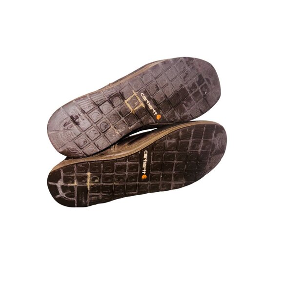 Carhartt CMX4023 Leather Work Boots Brown 13 Moc Soft Toe Lug Bottom Waterproof - Picture 13 of 13